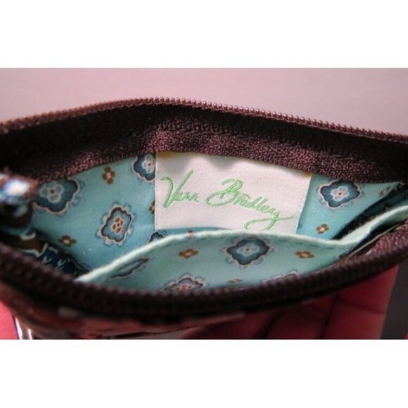 Vera Bradley Java Blue I.D. Coin Purse Travel Small Packable - Picture 4 of 9
